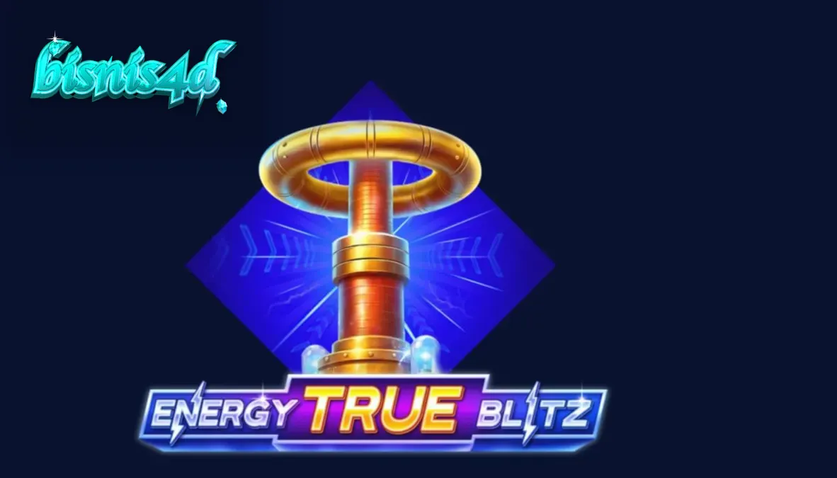 Tampilan visual slot Energy True Blitz dengan elemen neon dan simbol klasik